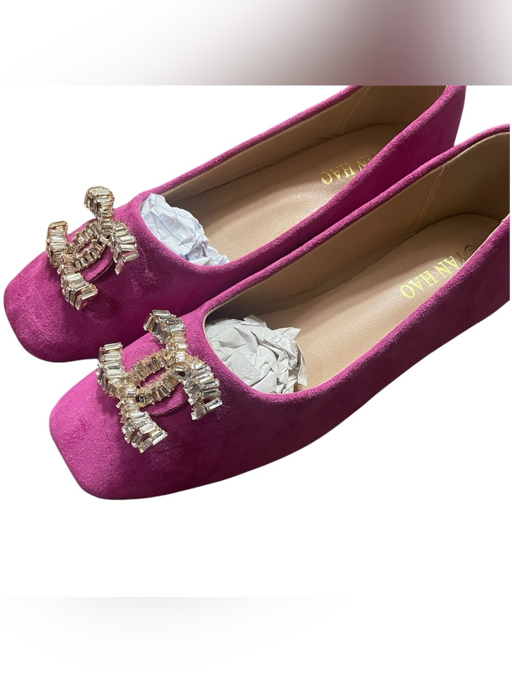 Pink designer inspired Embellished Women's Ballet Flats